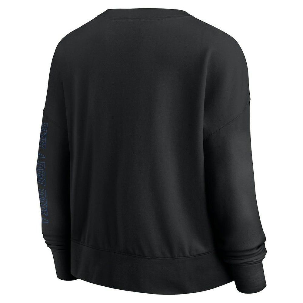 Philadelphia 76ers Women's Oversized Game Day Pullover Sweatshirt Black