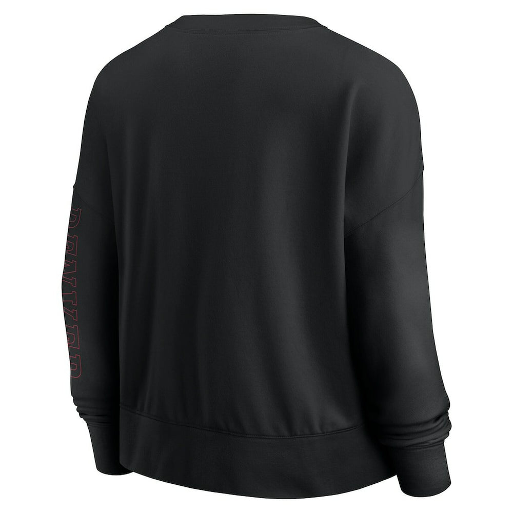 Chicago Bulls Women's Oversized Game Day Pullover Sweatshirt Black