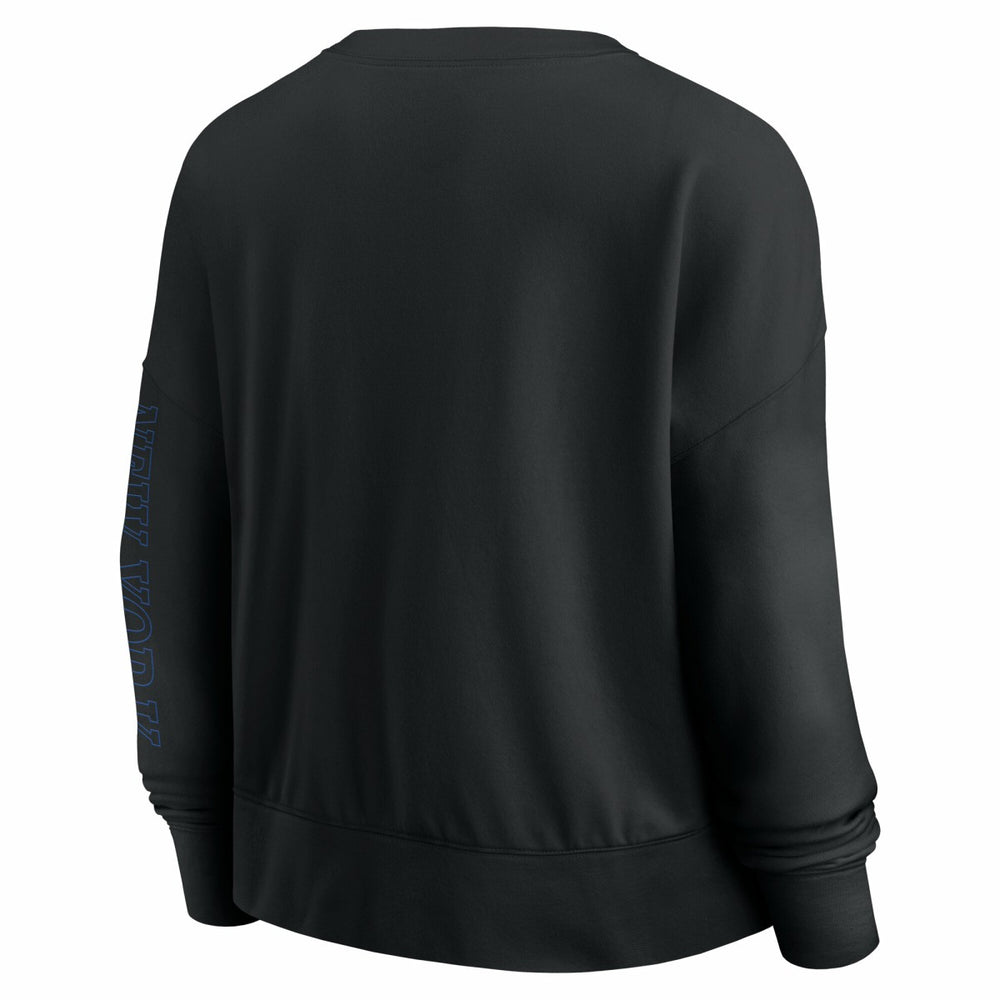 New York Knicks Women's Oversized Game Day Pullover Sweatshirt Black