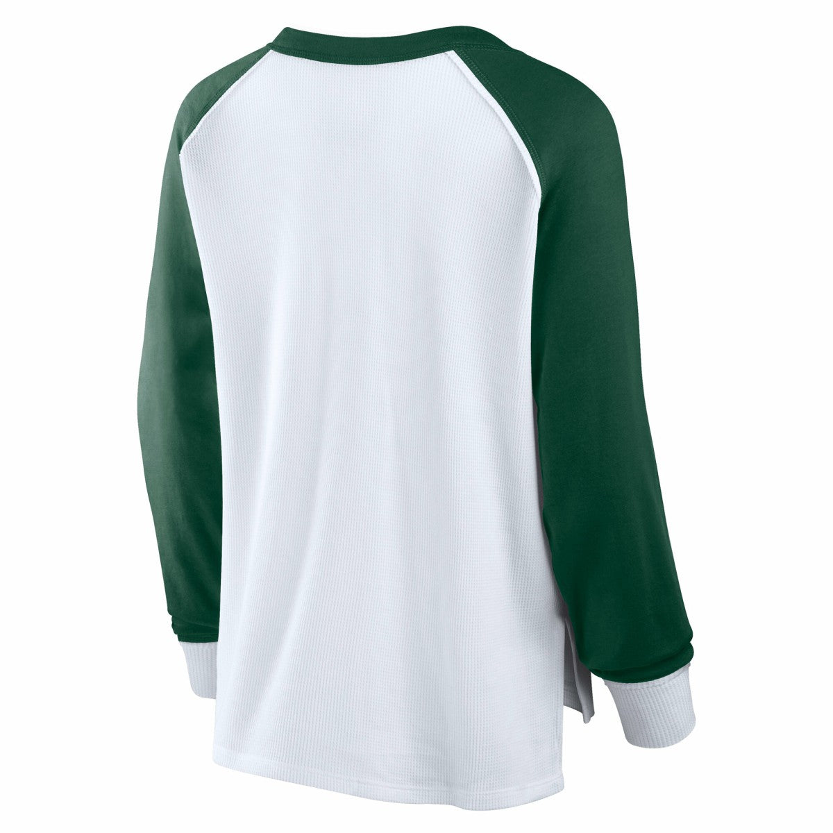 Milwaukee Bucks Women's Open Lane Waffle Long Sleeve V-Neck T-Shirt White
