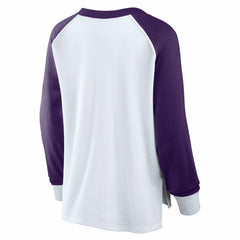 Phoenix Suns Women's Open Lane Waffle Long Sleeve V-Neck T-Shirt White