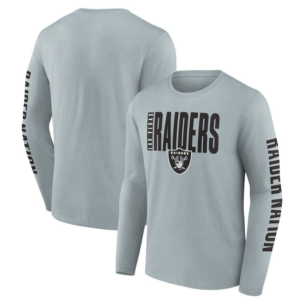 Las Vegas Raiders Vision Long Sleeve T-Shirt Gray