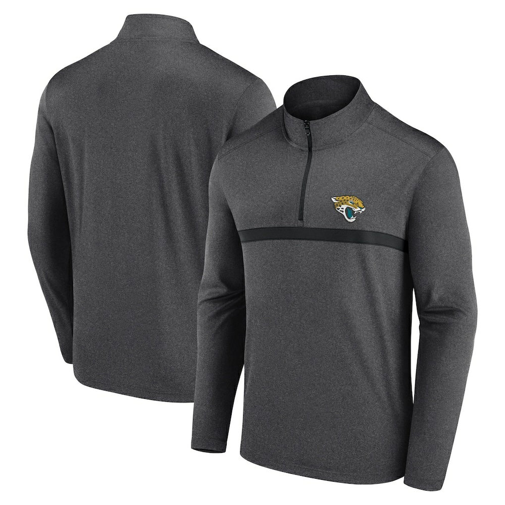 Jacksonville Jaguars Head-to-Head Quarter-Zip Pullover Charcoal