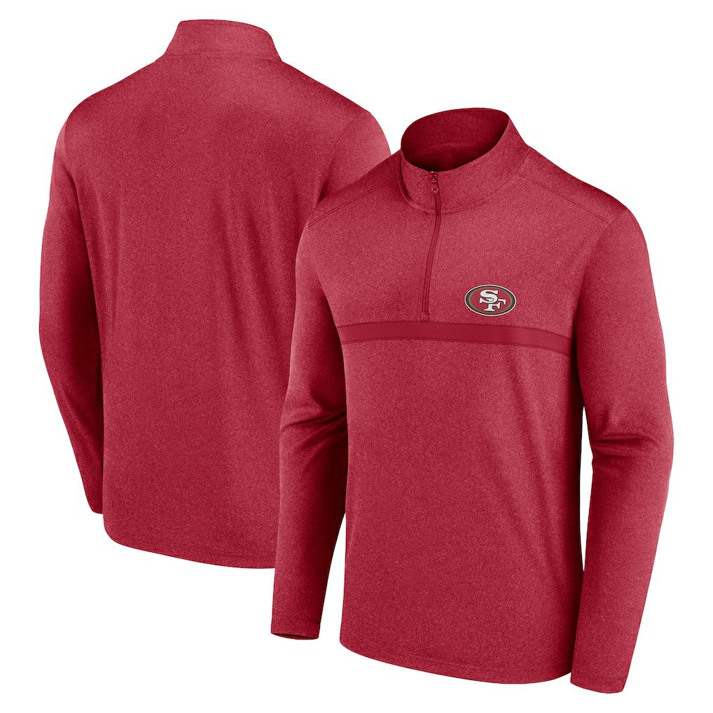 San Francisco 49ers Head-to-Head Quarter-Zip Pullover Scarlet