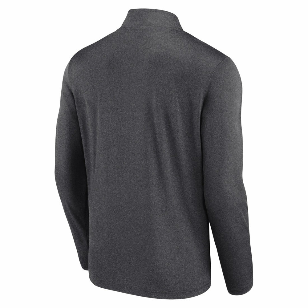 New York Jets Head-to-Head Quarter-Zip Pullover Heather Charcoal