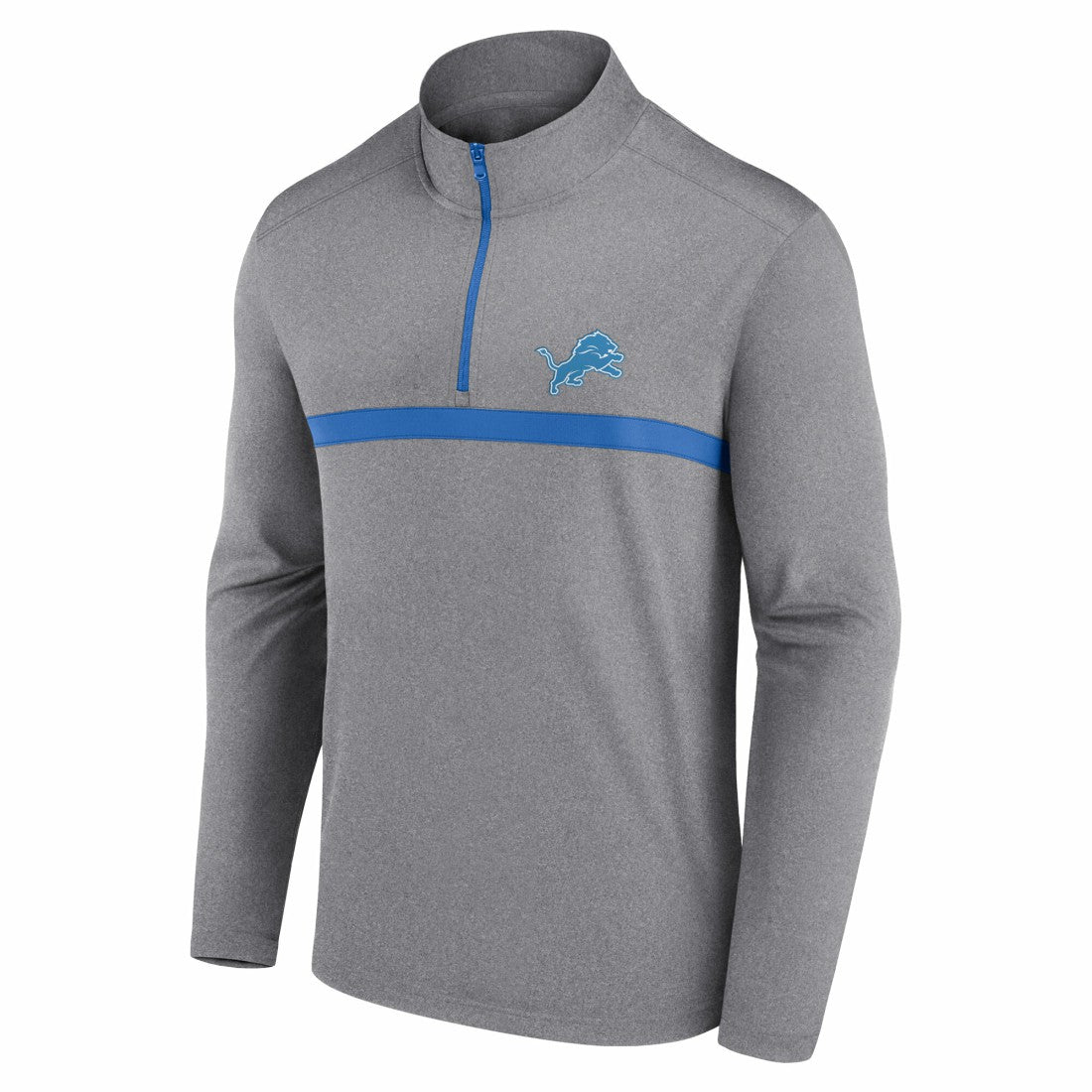 Detroit Lions Head-to-Head Quarter-Zip Pullover Gray