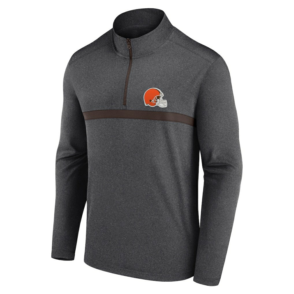 Cleveland Browns Head-to-Head Quarter-Zip Pullover Charcoal