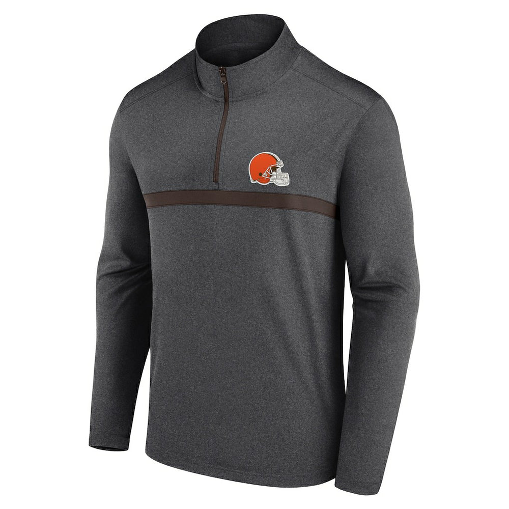 Cleveland Browns Head-to-Head Quarter-Zip Pullover Charcoal