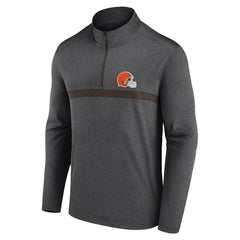 Cleveland Browns Head-to-Head Quarter-Zip Pullover Charcoal
