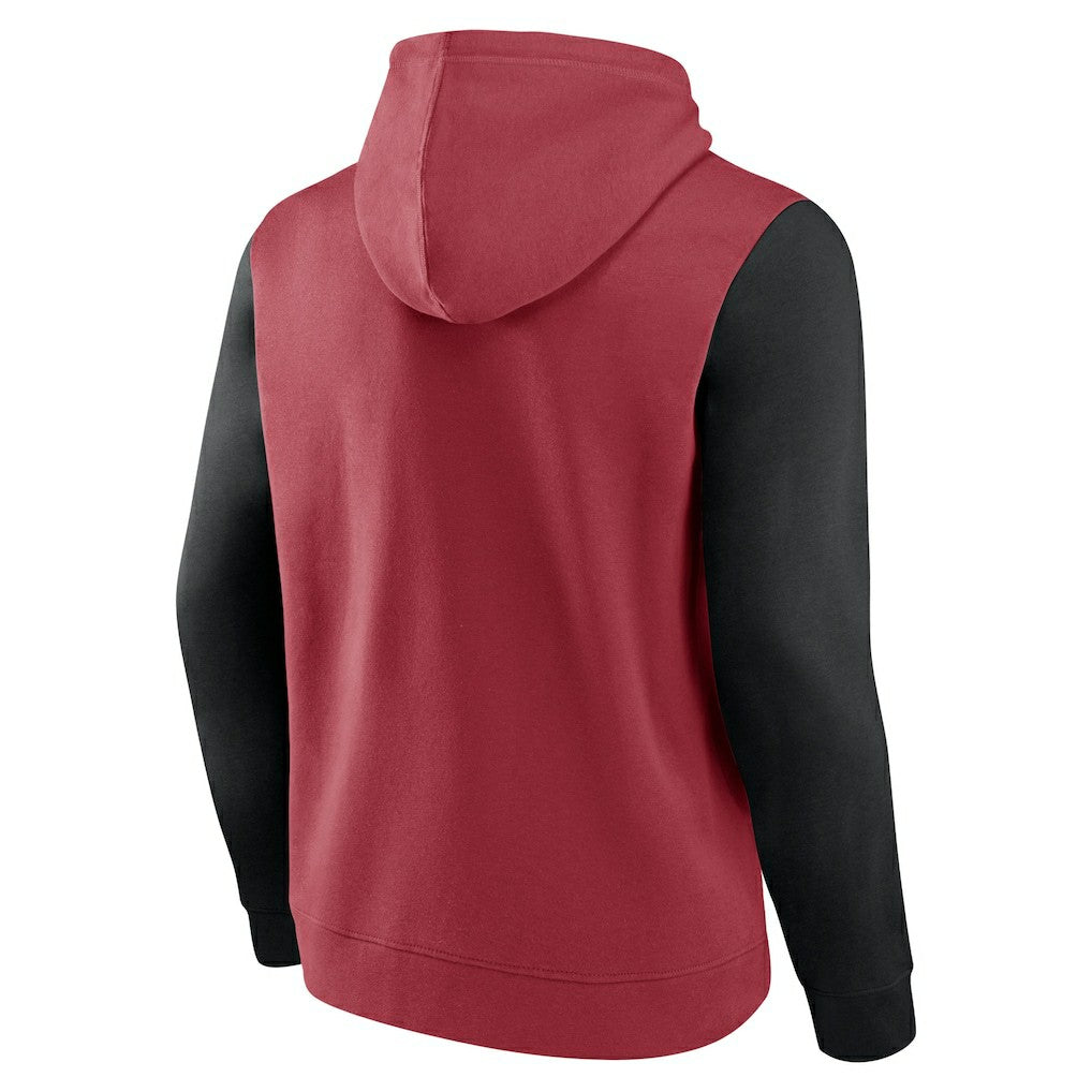 Arizona Cardinals Outline Pullover Hoodie Cardinal/Black