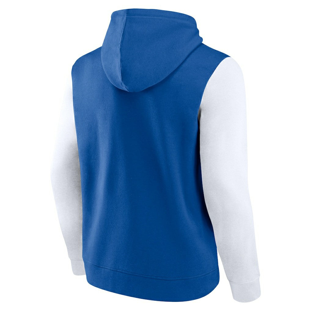 Indianapolis Colts Outline Pullover Hoodie Royal/White
