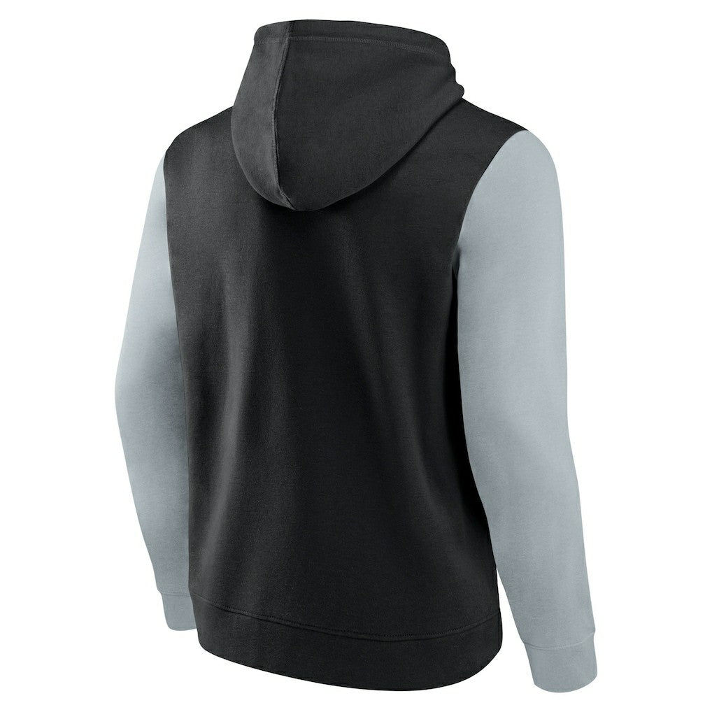 Las Vegas Raiders Outline Pullover Hoodie Black/Silver