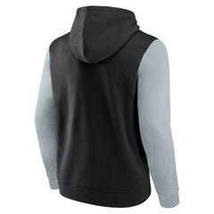 Las Vegas Raiders Outline Pullover Hoodie Black/Silver
