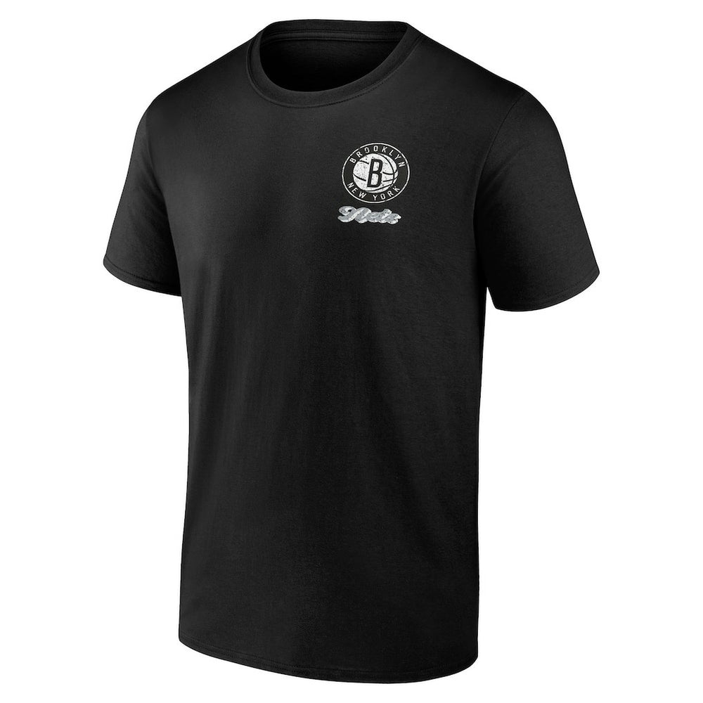 Brooklyn Nets Logo Athletic Never Over T-Shirt Black
