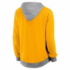Los Angeles Lakers Logo Athletic Women's Hit It French Terry Full-Zip Hoodie Gold
