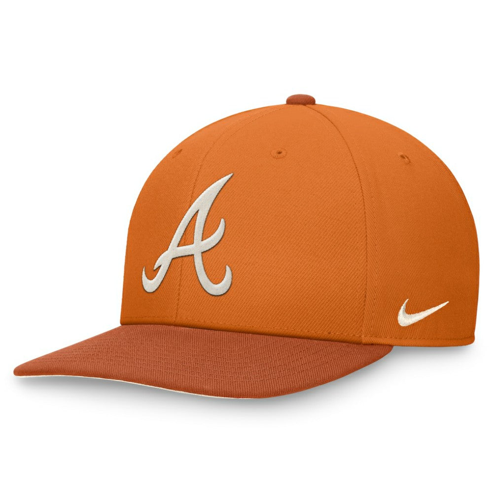 Atlanta Braves Nike Pro Dunk Performance Snapback Hat - Orange Hats