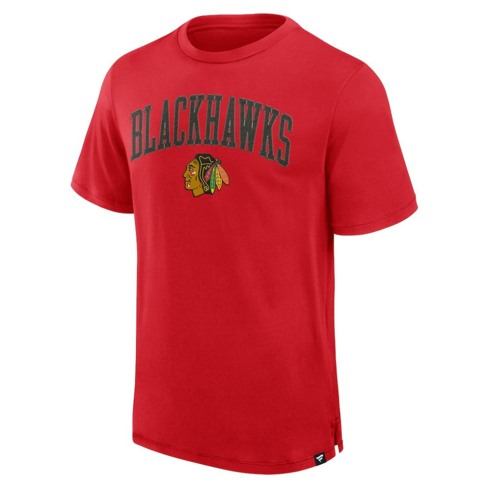 NHL Chicago Blackhawks Fanatics Elevated Pima T-Shirt - Red