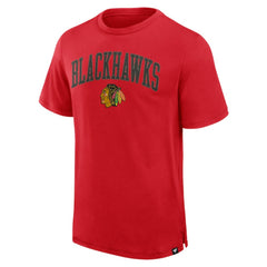 NHL Chicago Blackhawks Fanatics Elevated Pima T-Shirt - Red