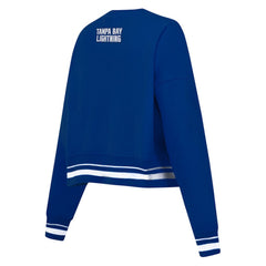 NHL Tampa Bay Lightning Pro Standard Women's Area Code Cropped Pullover Sweatshirt - Blue