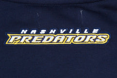 NHL Nashville Predators Pro Standard Women's Area Code Cropped Pullover Sweatshirt - Navy