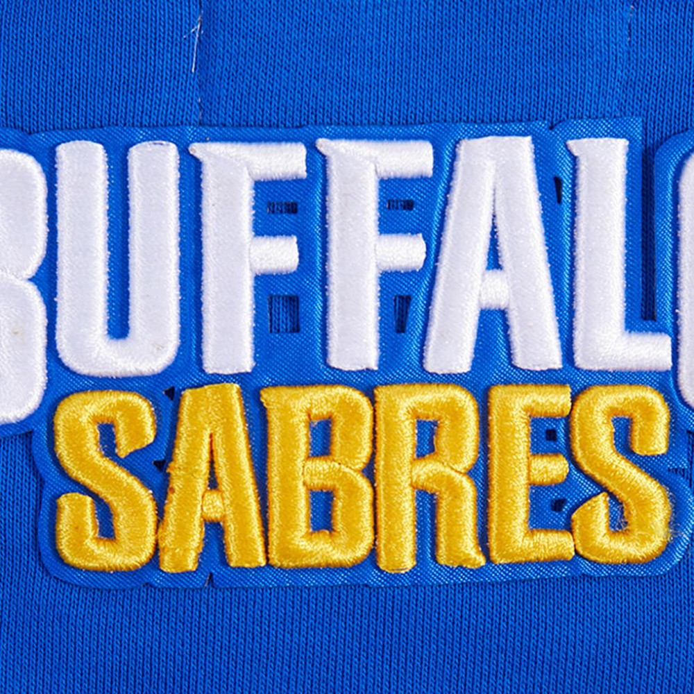 NHL Buffalo Sabres Pro Standard Women's Area Code Cropped Pullover Sweatshirt - Royal