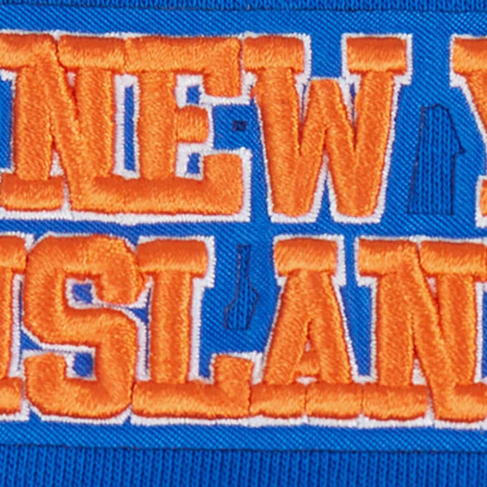 NHL New York Islanders Pro Standard Women's Area Code Cropped Pullover Sweatshirt - Royal