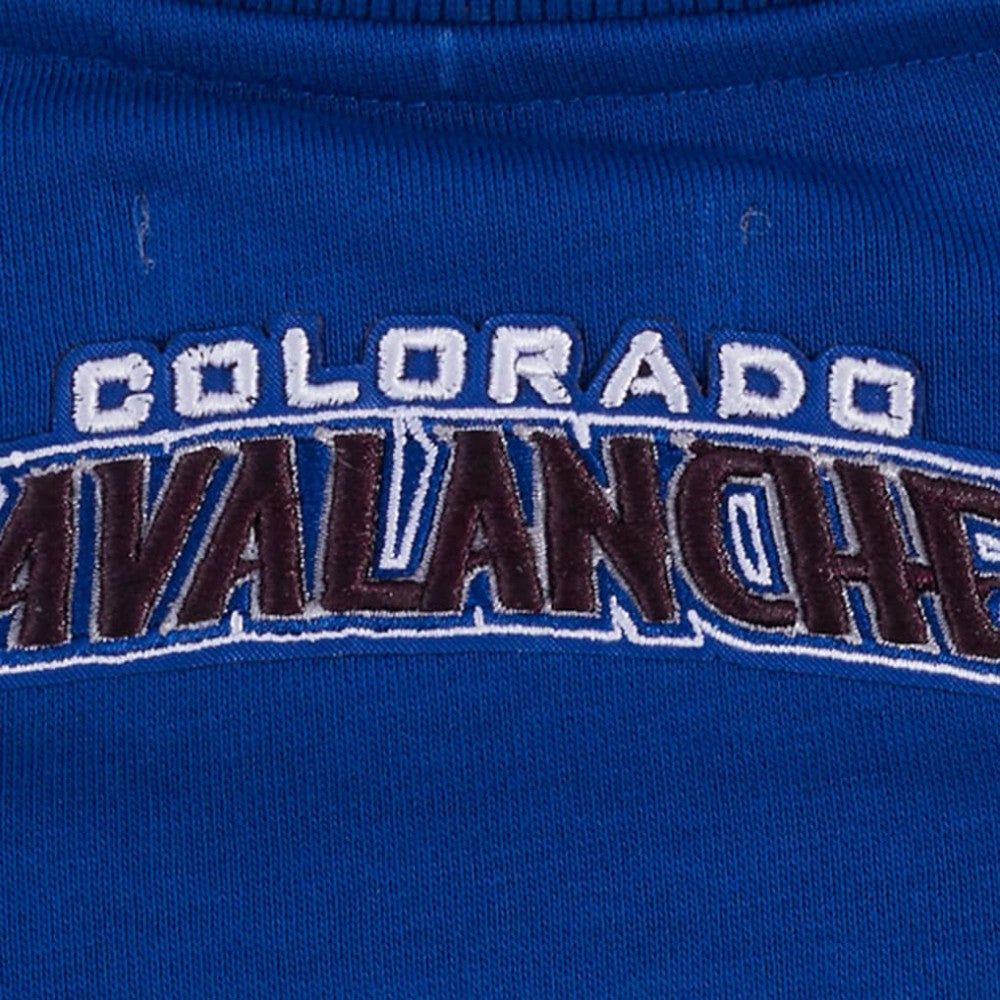 NHL Colorado Avalanche Pro Standard Women's Area Code Cropped Pullover Sweatshirt - Blue