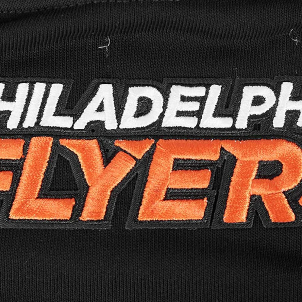 NHL Philadelphia Flyers Pro Standard Women's Area Code Cropped Pullover Sweatshirt - Black