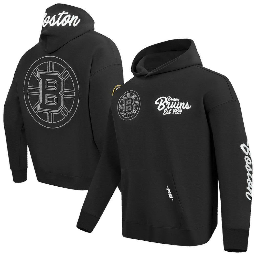 NHL Boston Bruins Pro Standard Paint the City Pullover Hoodie - Black