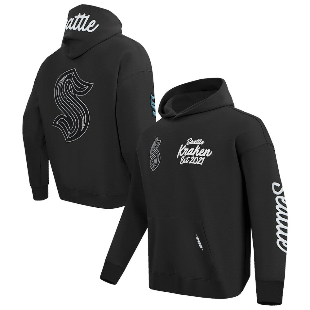 NHL Seattle Kraken Pro Standard Paint the City Pullover Hoodie - Black