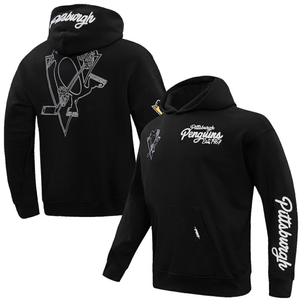 NHL Pittsburgh Penguins Pro Standard Paint the City Pullover Hoodie - Black