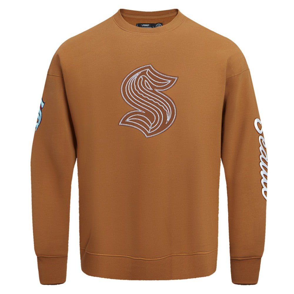 NHL Seattle Kraken Pro Standard Paint the City Pullover Sweatshirt - Brown
