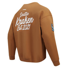 NHL Seattle Kraken Pro Standard Paint the City Pullover Sweatshirt - Brown