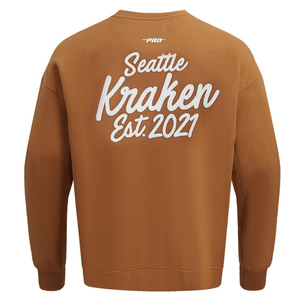 NHL Seattle Kraken Pro Standard Paint the City Pullover Sweatshirt - Brown