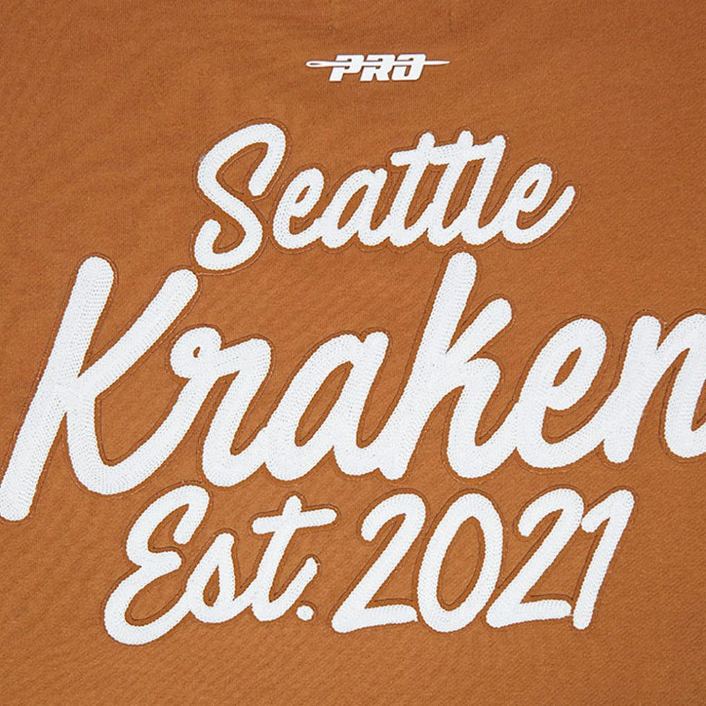 NHL Seattle Kraken Pro Standard Paint the City Pullover Sweatshirt - Brown