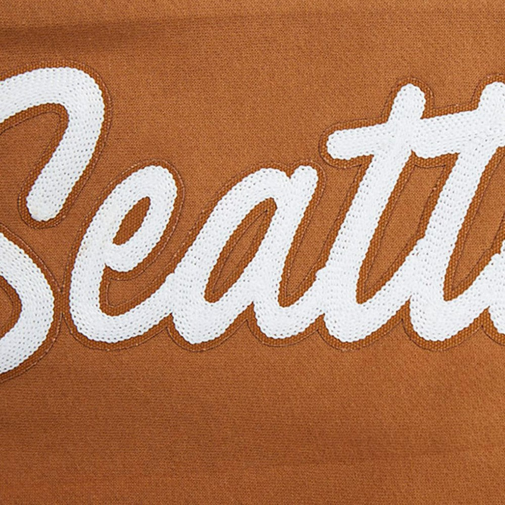 NHL Seattle Kraken Pro Standard Paint the City Pullover Sweatshirt - Brown