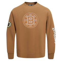 NHL Boston Bruins Pro Standard Paint the City Pullover Sweatshirt - Brown
