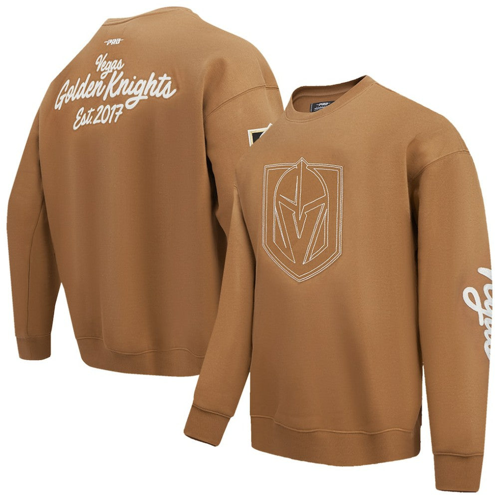 NHL Vegas Golden Knights Pro Standard Paint the City Pullover Sweatshirt - Brown