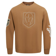 NHL Vegas Golden Knights Pro Standard Paint the City Pullover Sweatshirt - Brown