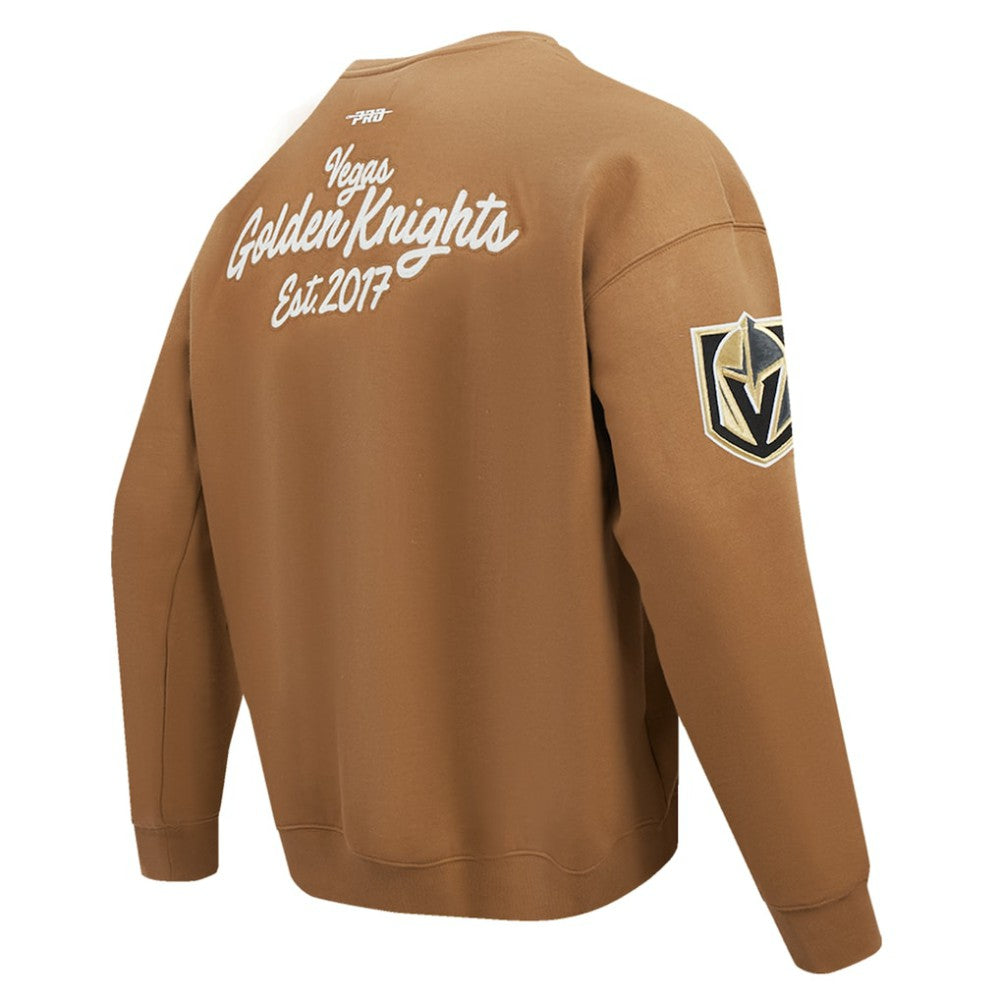 NHL Vegas Golden Knights Pro Standard Paint the City Pullover Sweatshirt - Brown