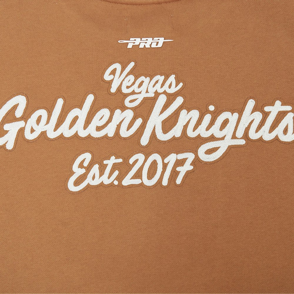 NHL Vegas Golden Knights Pro Standard Paint the City Pullover Sweatshirt - Brown
