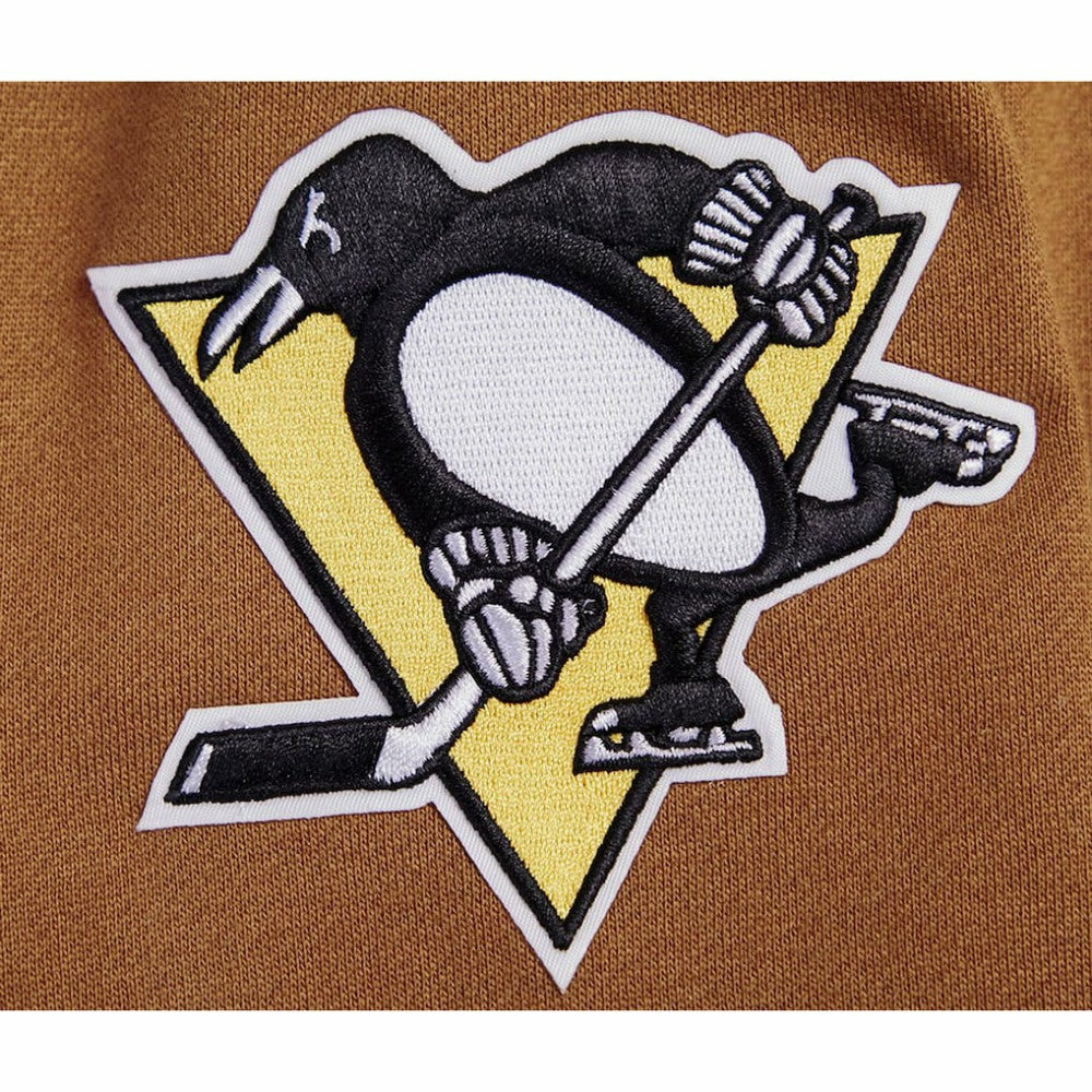 NHL Pittsburgh Penguins Pro Standard Paint the City Pullover Sweatshirt - Brown