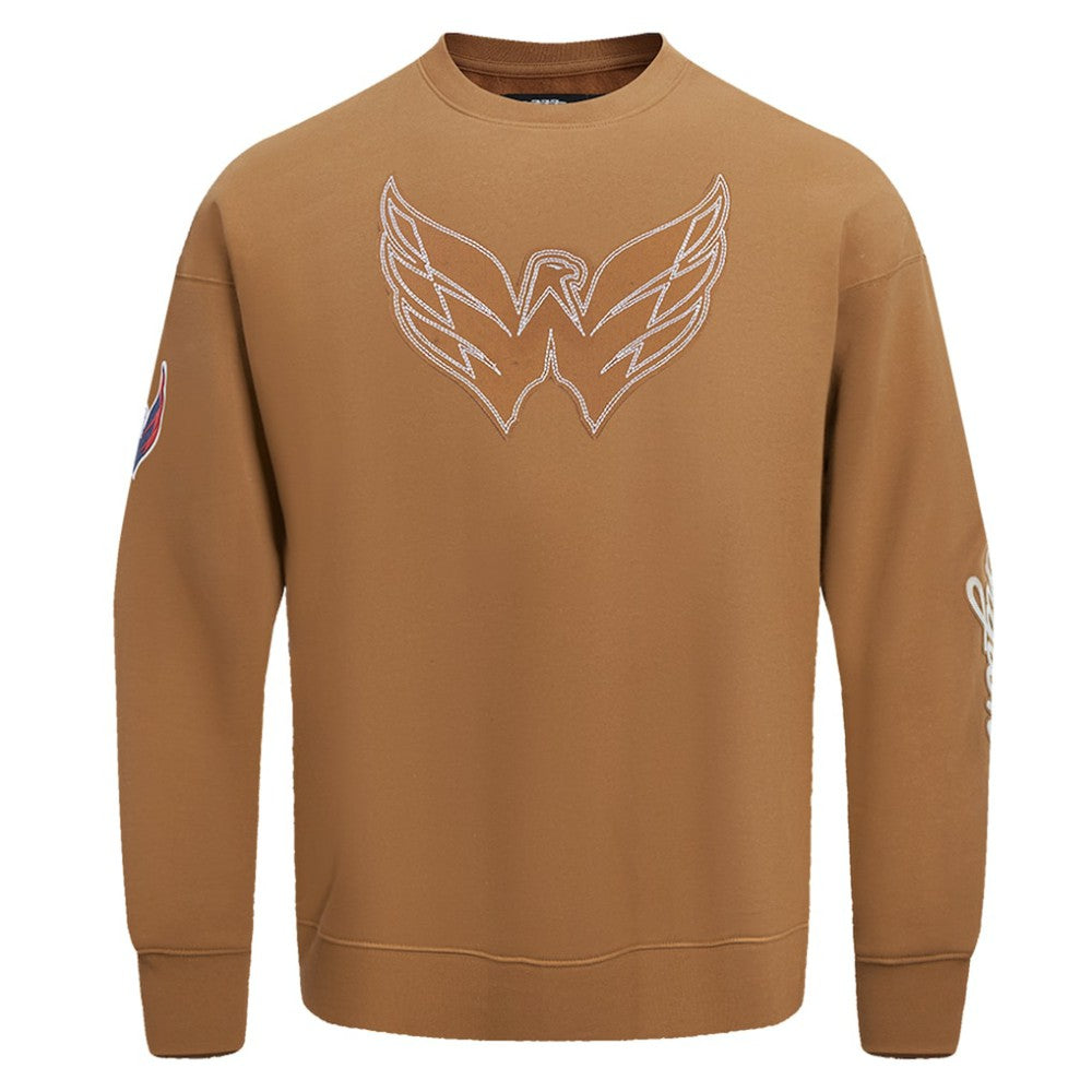 NHL Washington Capitals Pro Standard Paint the City Pullover Sweatshirt - Brown