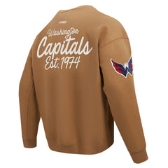NHL Washington Capitals Pro Standard Paint the City Pullover Sweatshirt - Brown
