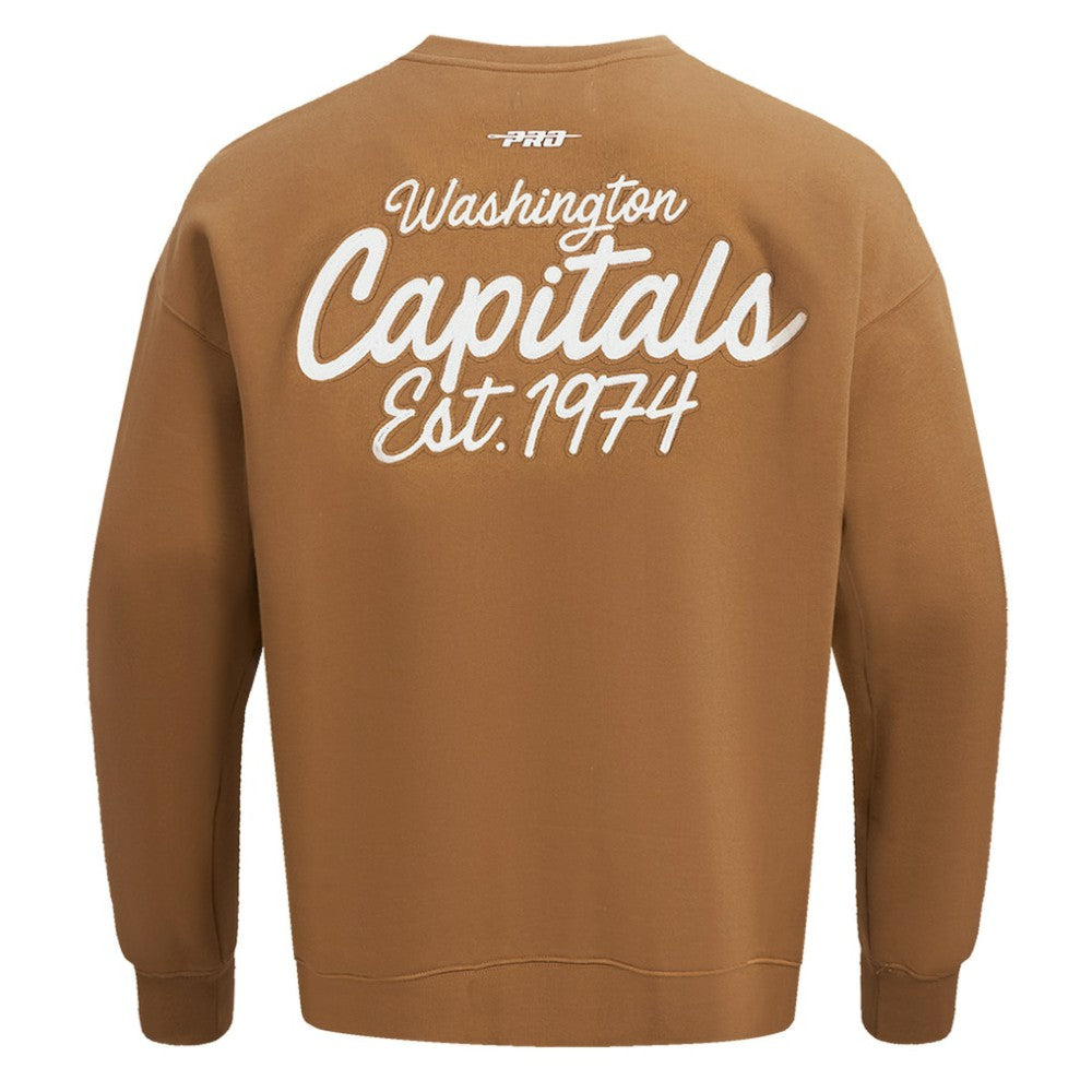 NHL Washington Capitals Pro Standard Paint the City Pullover Sweatshirt - Brown