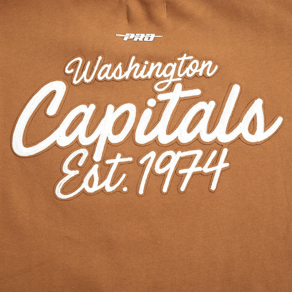 NHL Washington Capitals Pro Standard Paint the City Pullover Sweatshirt - Brown