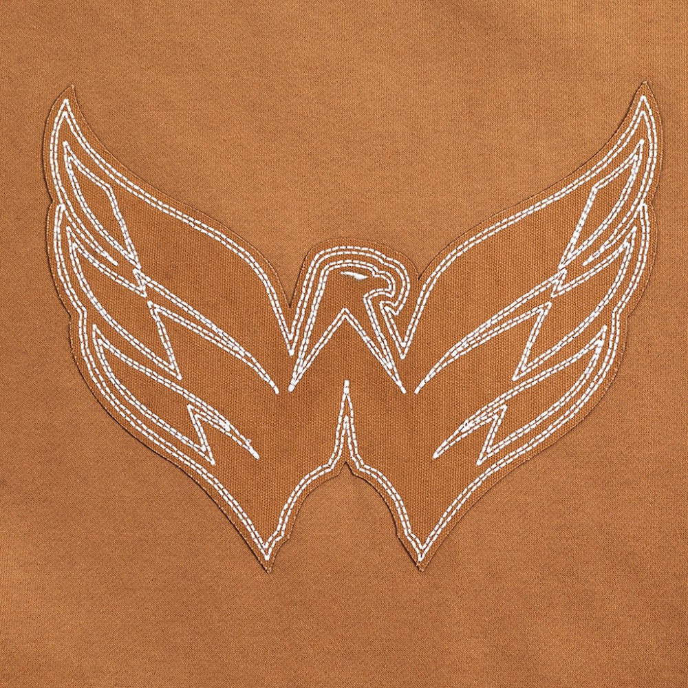 NHL Washington Capitals Pro Standard Paint the City Pullover Sweatshirt - Brown
