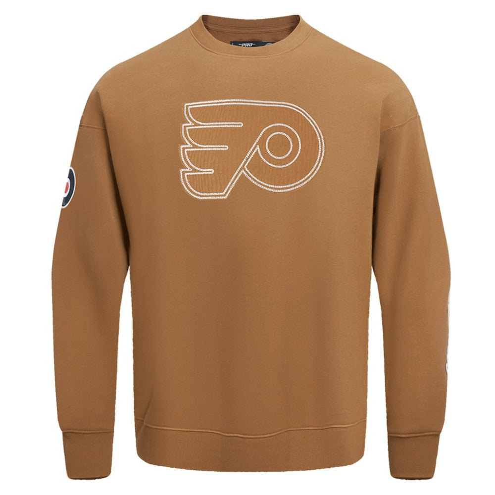 NHL Philadelphia Flyers Pro Standard Paint the City Pullover Sweatshirt - Brown