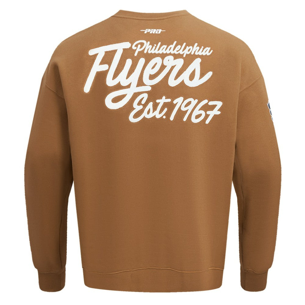 NHL Philadelphia Flyers Pro Standard Paint the City Pullover Sweatshirt - Brown