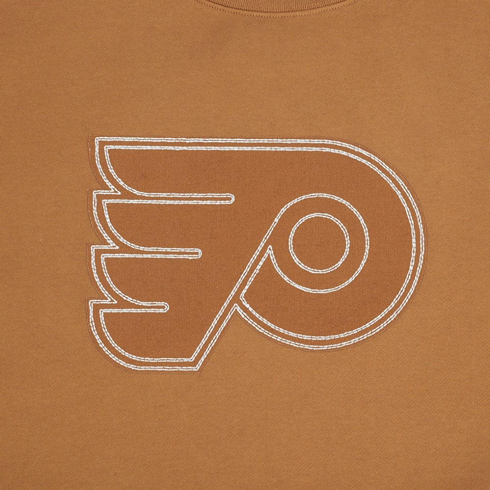 NHL Philadelphia Flyers Pro Standard Paint the City Pullover Sweatshirt - Brown